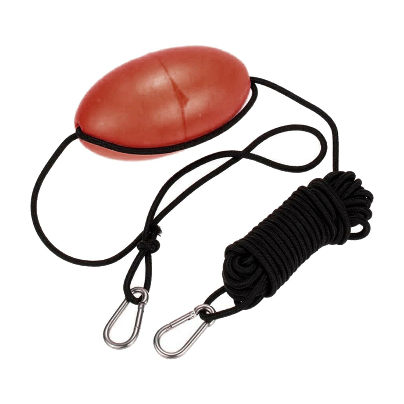 30ft Kayak Anchor Marine Yacht Tow Float Rope River Throw Line Floater Clips