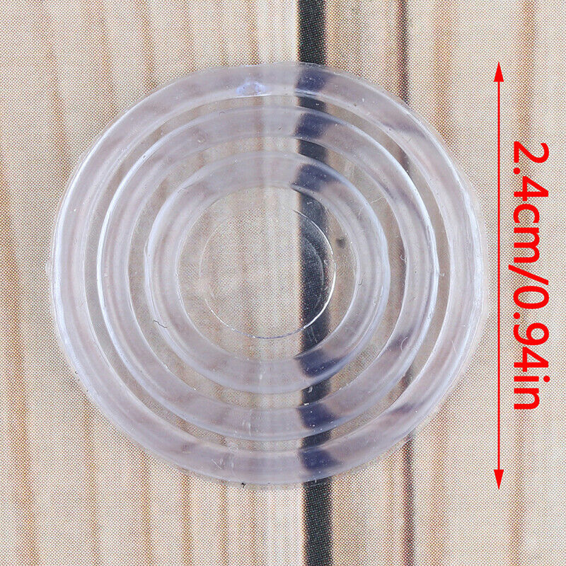 100pcs Furniture Glass Table Mat Non-Slip Insulating Silicon Soft Rubber Gask_DD