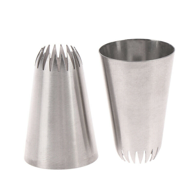 D66 #18 Open Star Icing Nozzle Piping Tip Stainless Steel Cake Decorating.l8
