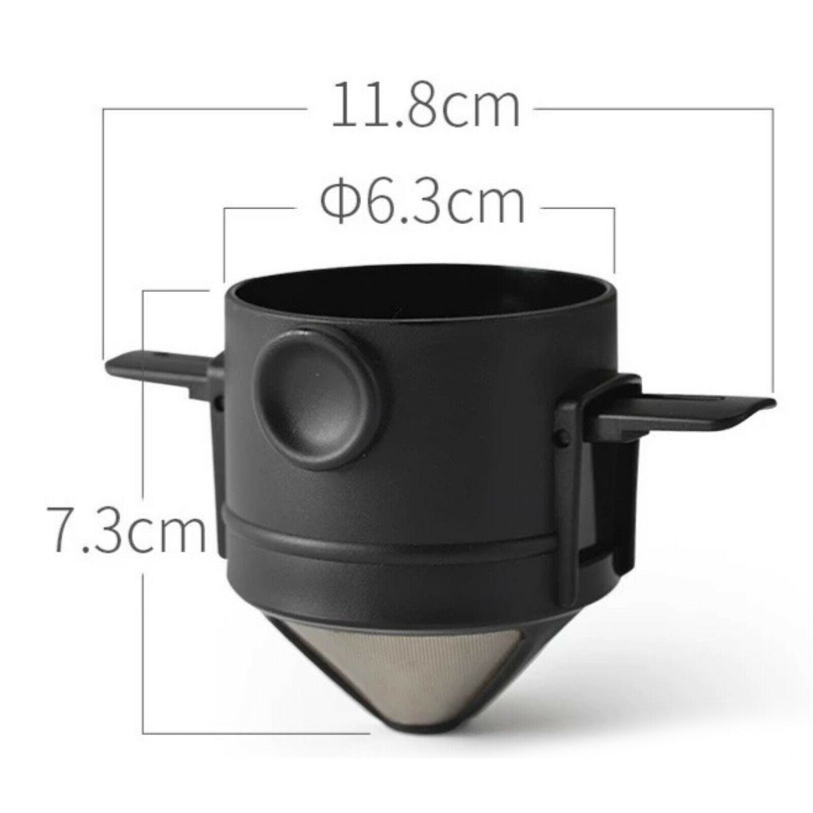 Portable Coffee Dripper Cone Foldable Holder Easy Clean Paperless for Travel