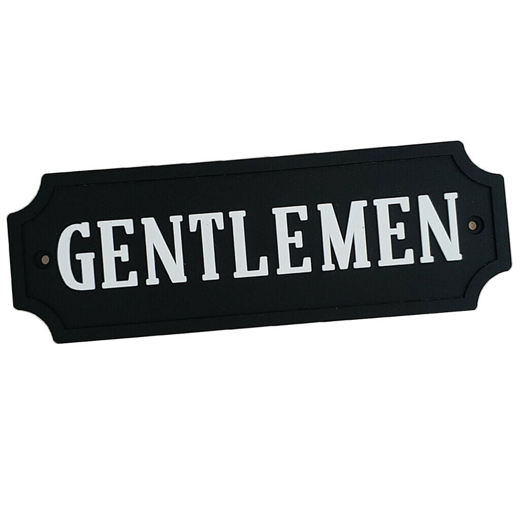 2pcs PVC Rubber Door Sign Wall Plaques for LADIES GENTLEMAN Toilet Bathroom