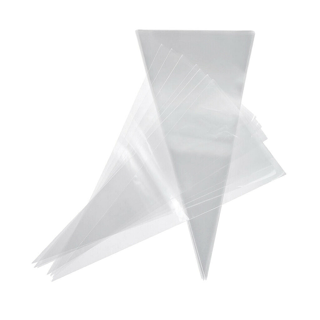 50 Pcs Cone Sweet Candy Cellophane Bags for Gift Packaging Wrapping Decor