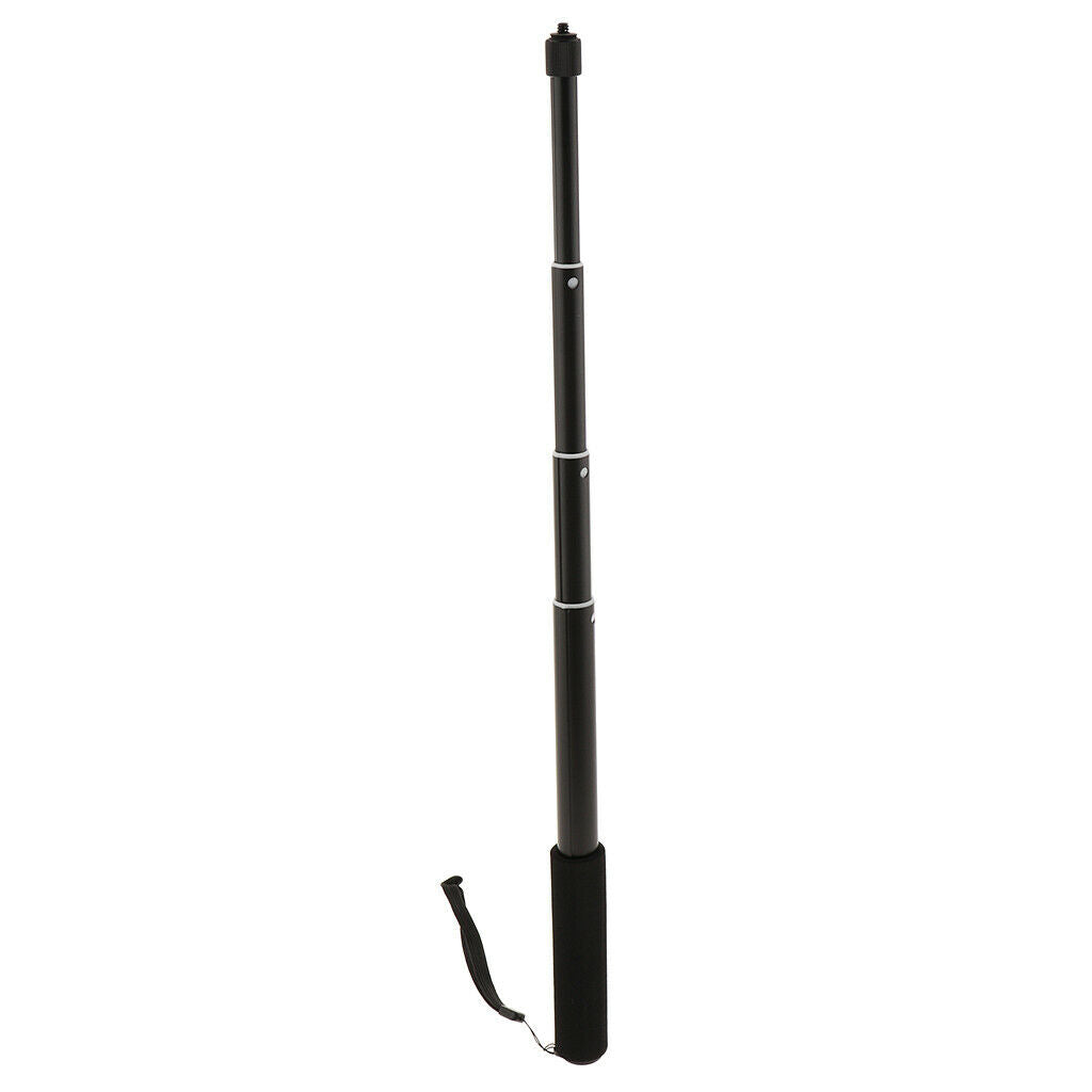 2.95ft/90cm Adjustable Selfie Stick Port Handheld Monopod 1/4 Screw Thread for