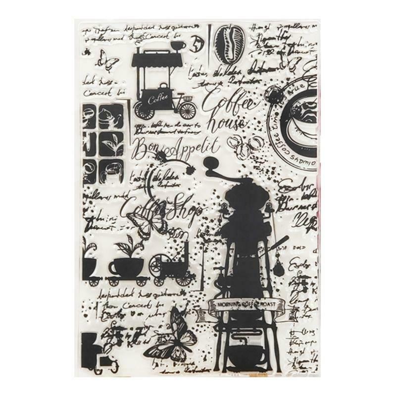 Lighthouse Background Silicone Clear Stamp Aesthetic Retro Patterns Rubber Stamp