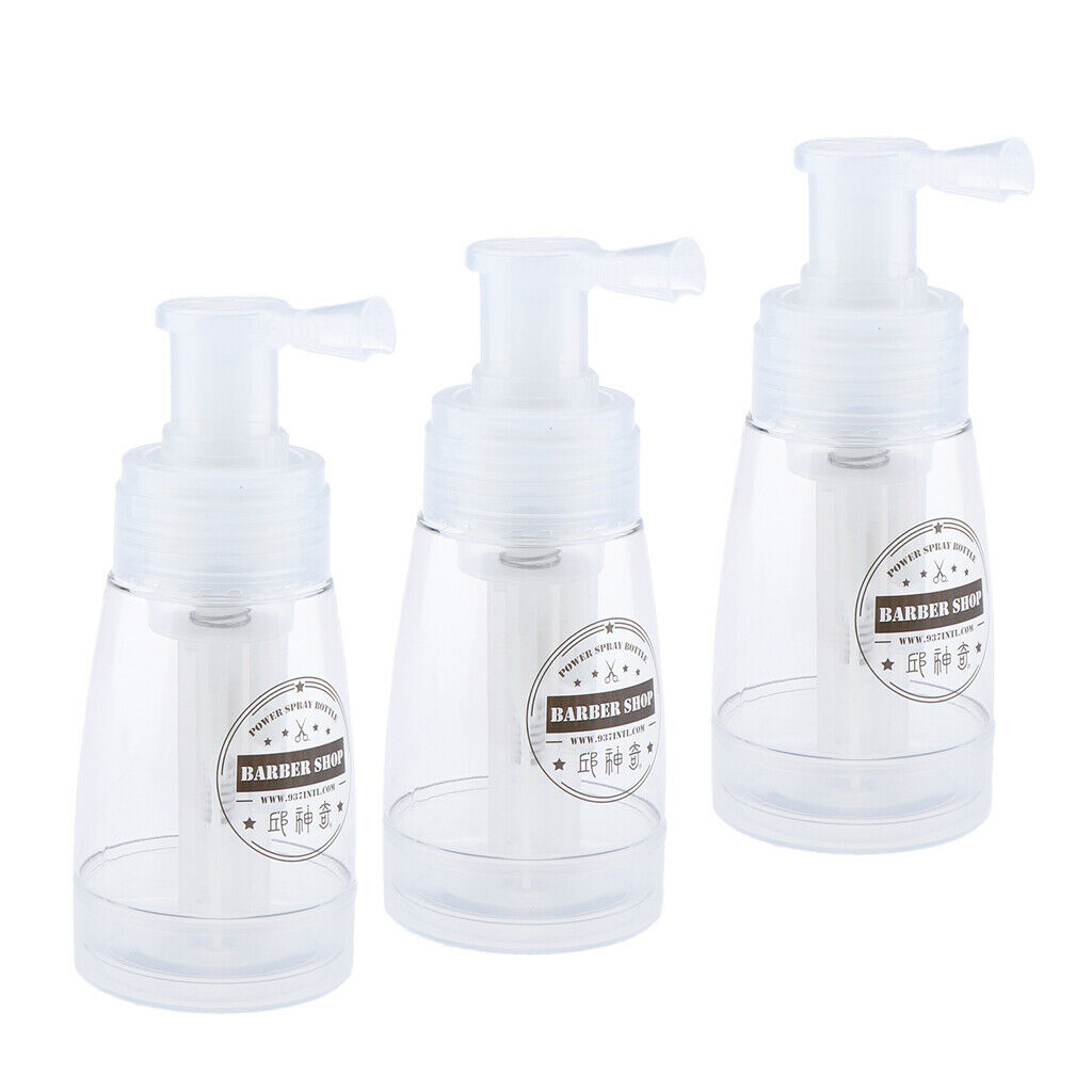 3pcs Empty Powder Spray Bottle Cosmetic Bottles 180ml for Glitter,Makeup