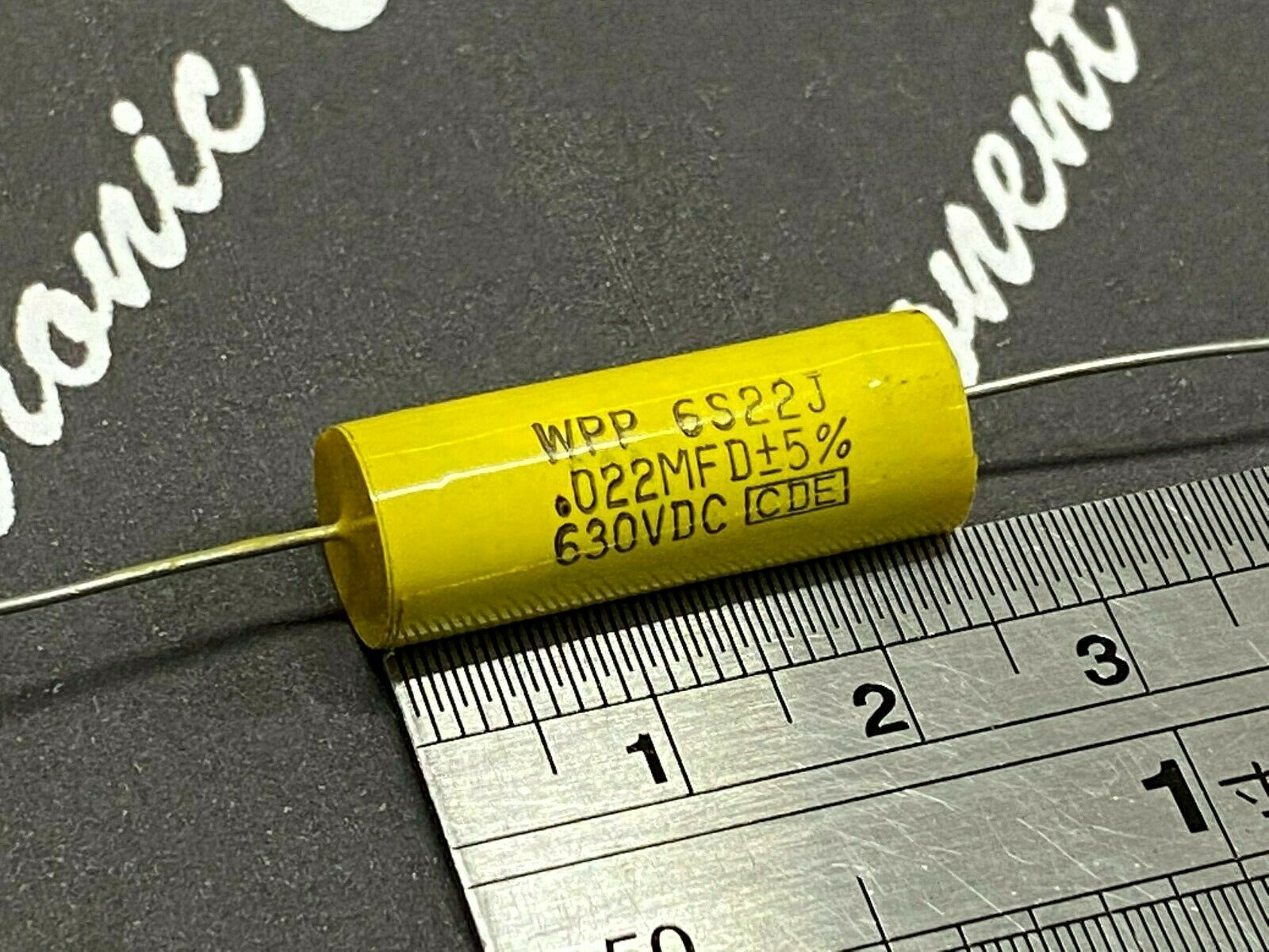 1pcs-Cornell Dubilier (CDE) WPP 0.022uF 630V 5% WPP6S22J Axial Film Capacitor