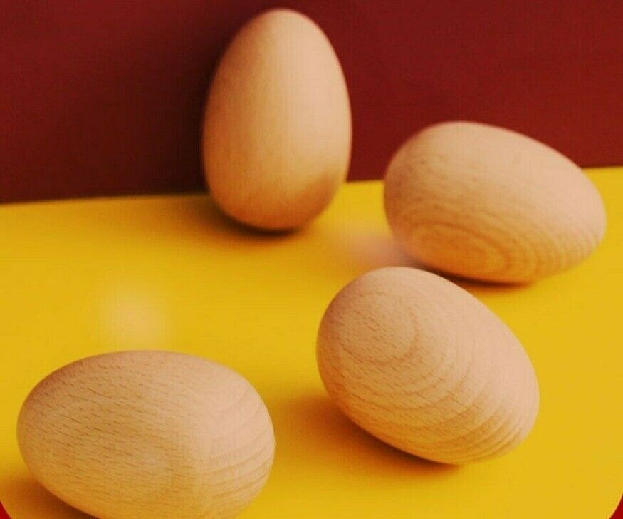 1X Orff Percussion Instrument Beech Wood Sand Egg Early Education Toys No Paint