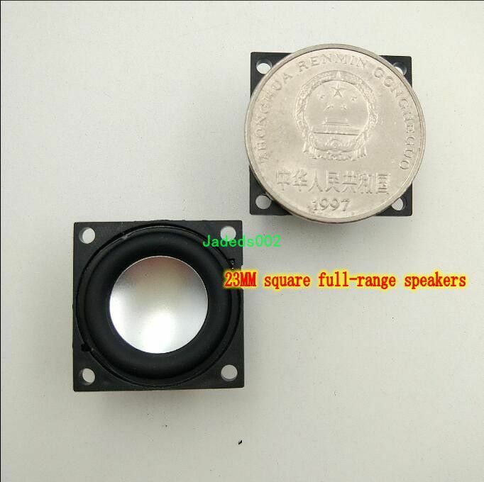 2pcs 23mm 4ohm 2W full-range Speaker Square loudspeaker HiFi Audio Parts