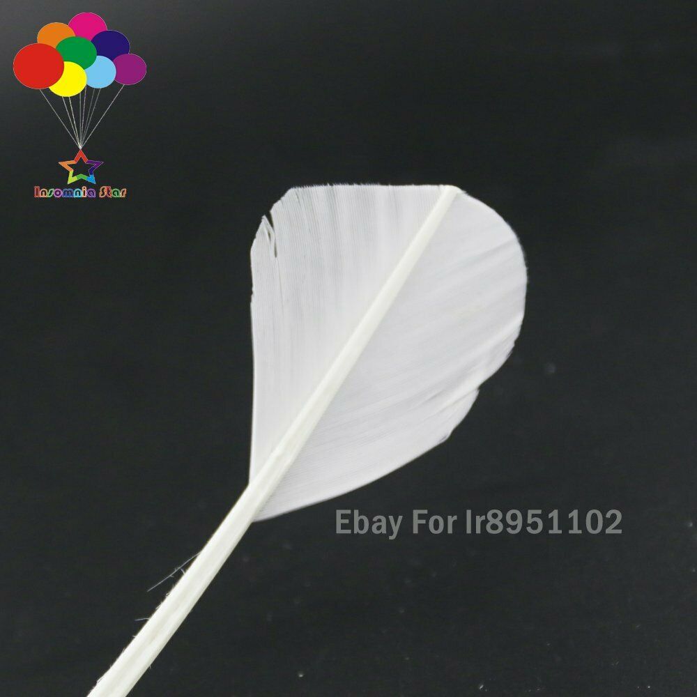 White 100 pcs 28-35cm turkey wing feathers 11-14inch Plume making Carnival