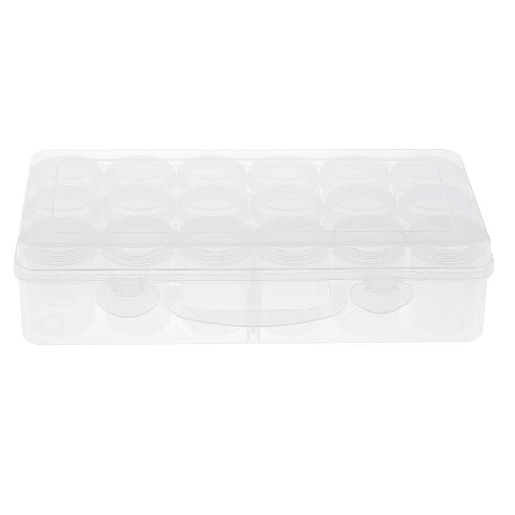 18x packaged transparent plastic storage containers for packaging