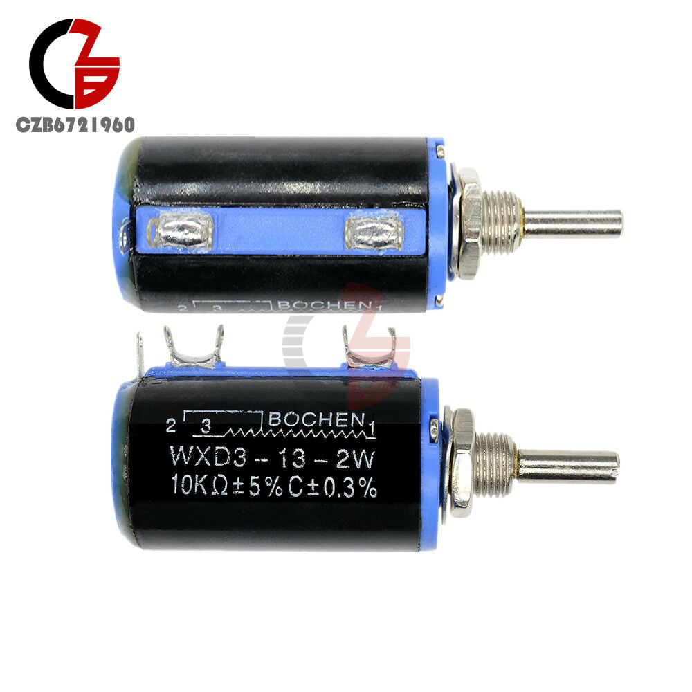 Black Precision WXD3-13-2W Multi-Turn Wirewound Linear Potentiometers 10K OHM