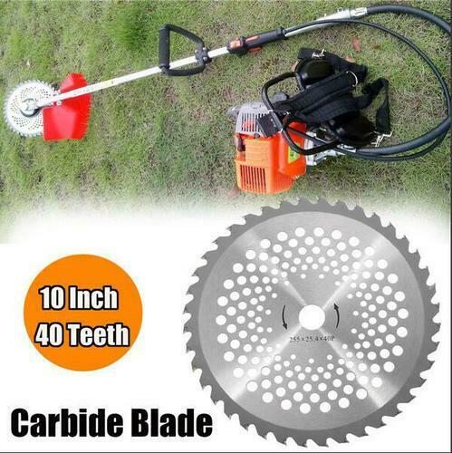 10 Inch 25.4mm For Brush Cutter Trimmer Bore Dia. 40T Teeth Carbide Tip Blade