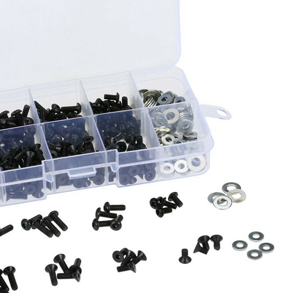 New RC Screws, Stainless Steel Screw Set, M3  Washer Set for 1/10