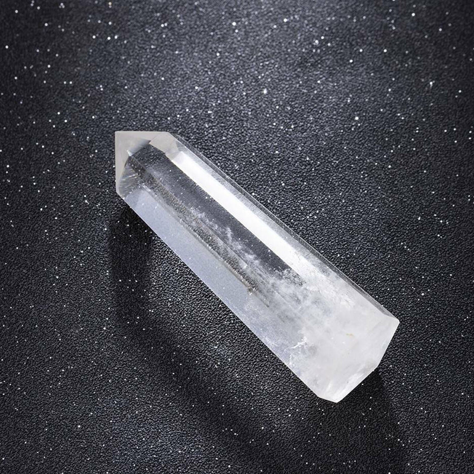 60-70MM Natural Quartz Crystal Point Healing Obelisk Hexagonal Wand Reiki Stone