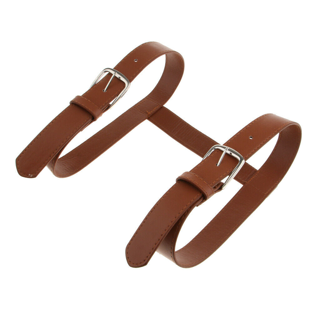 Durable Adjustable PU Leather Strap Travel Picnic Blanket Carrier