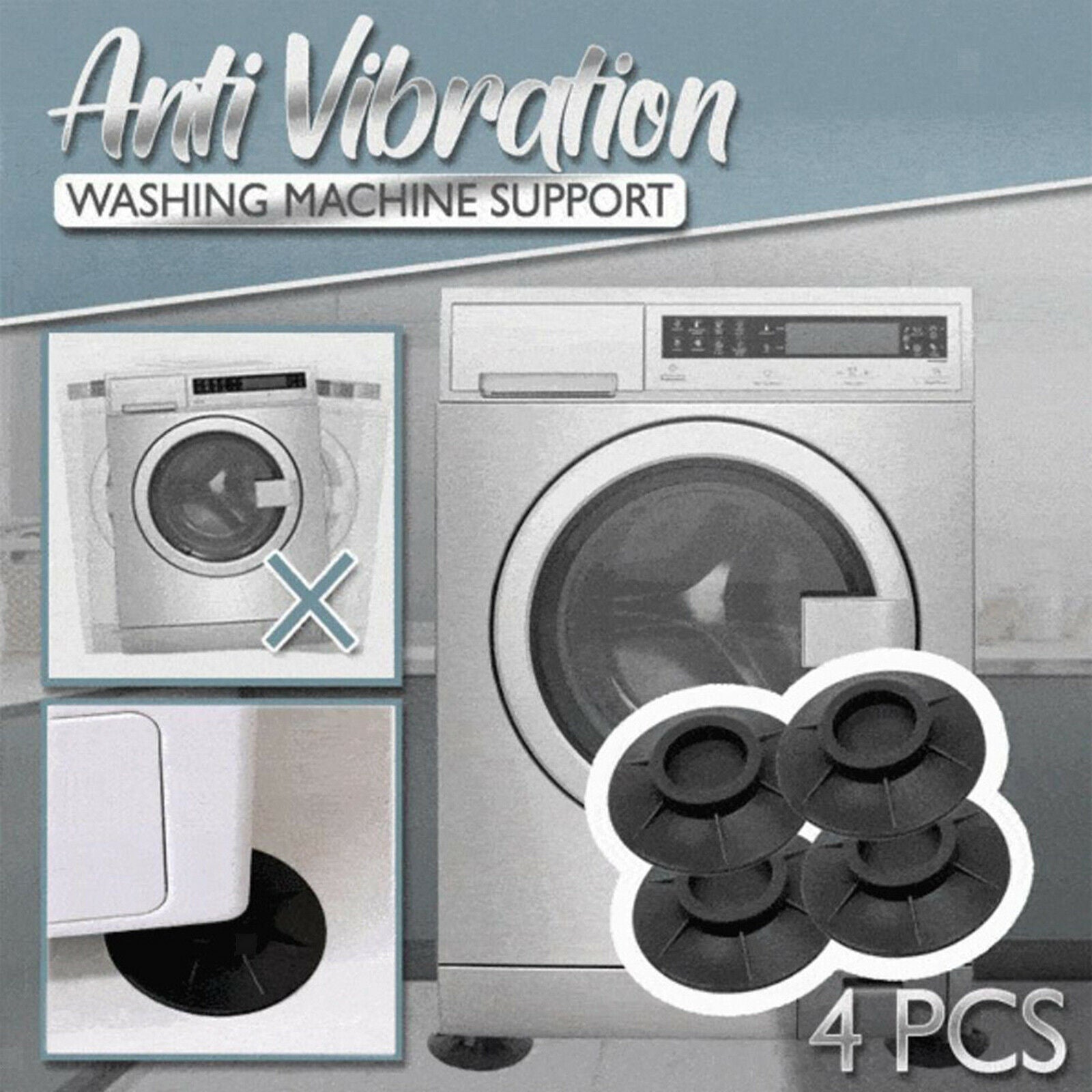 Anti Vibration Pads for Washing Machine | Non Feet Pad for Appliance 4 Pack