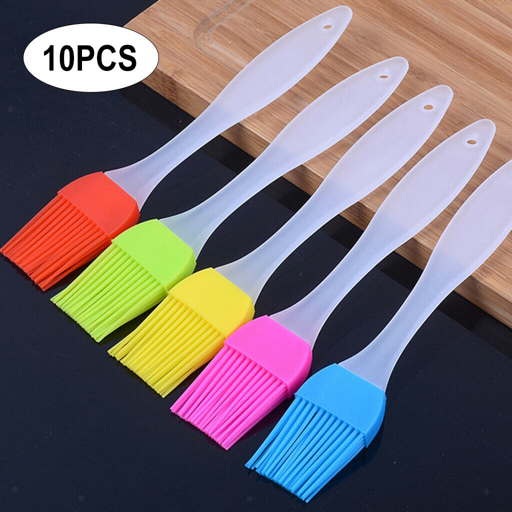 10x Oil Brush Pastry Brush Dishwasher Safe Color Random Kitchen Accessories
