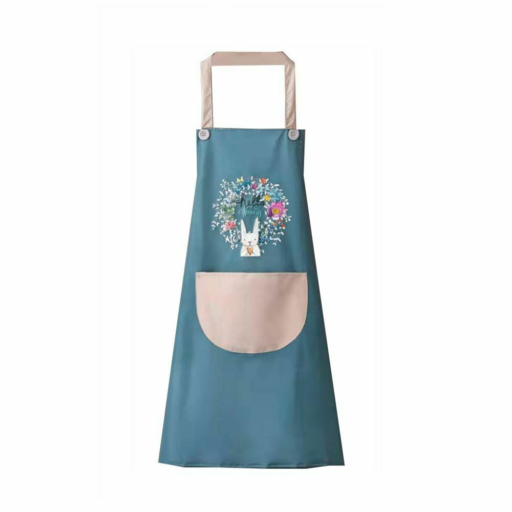 Wipeable Oxford Cloth Kitchen Aprons Home Cleaning Tool Bib Baking Accessories