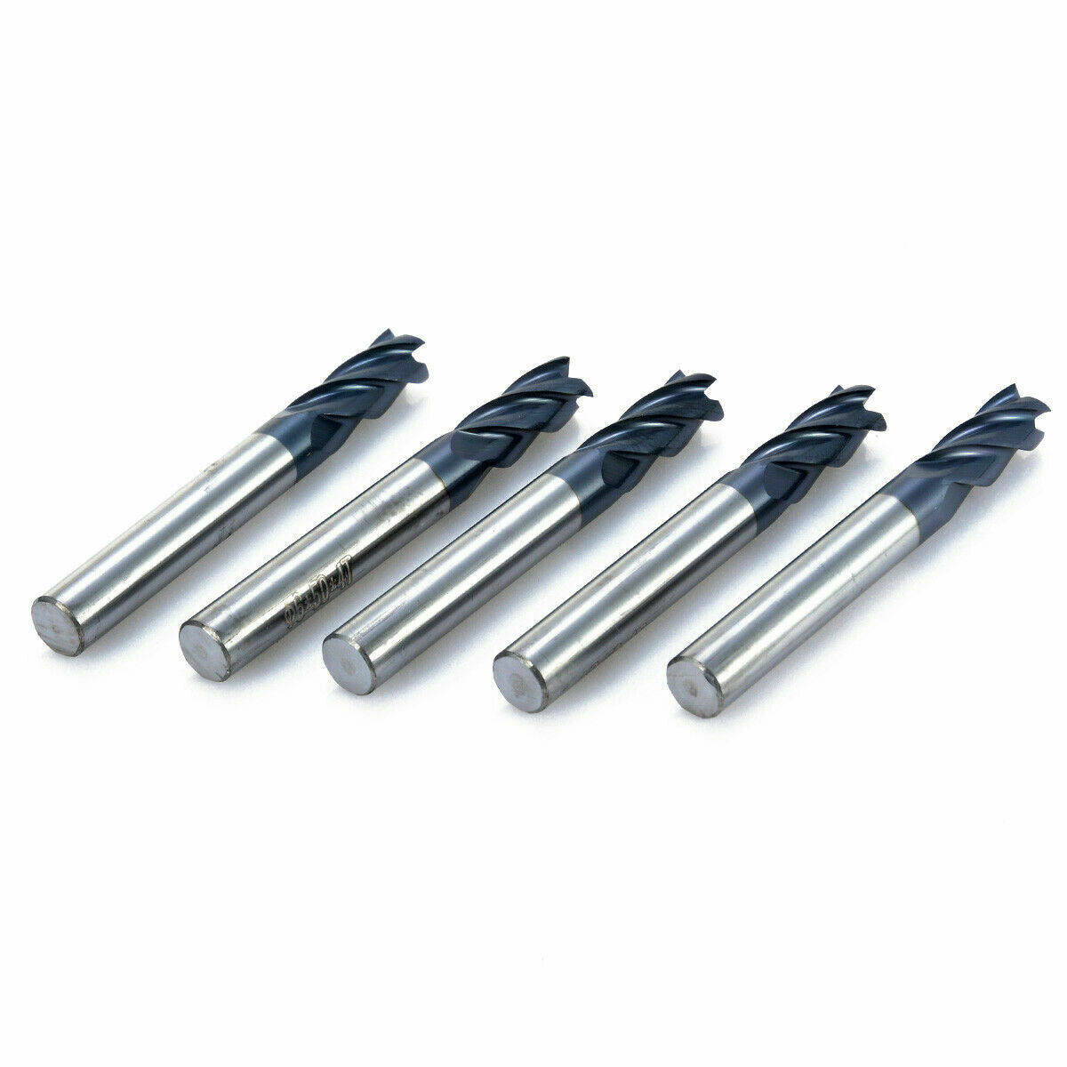5pcs 6mm x 50mm Tungsten Carbide 4 Flute End Mill CNC Milling Cutter HRC50
