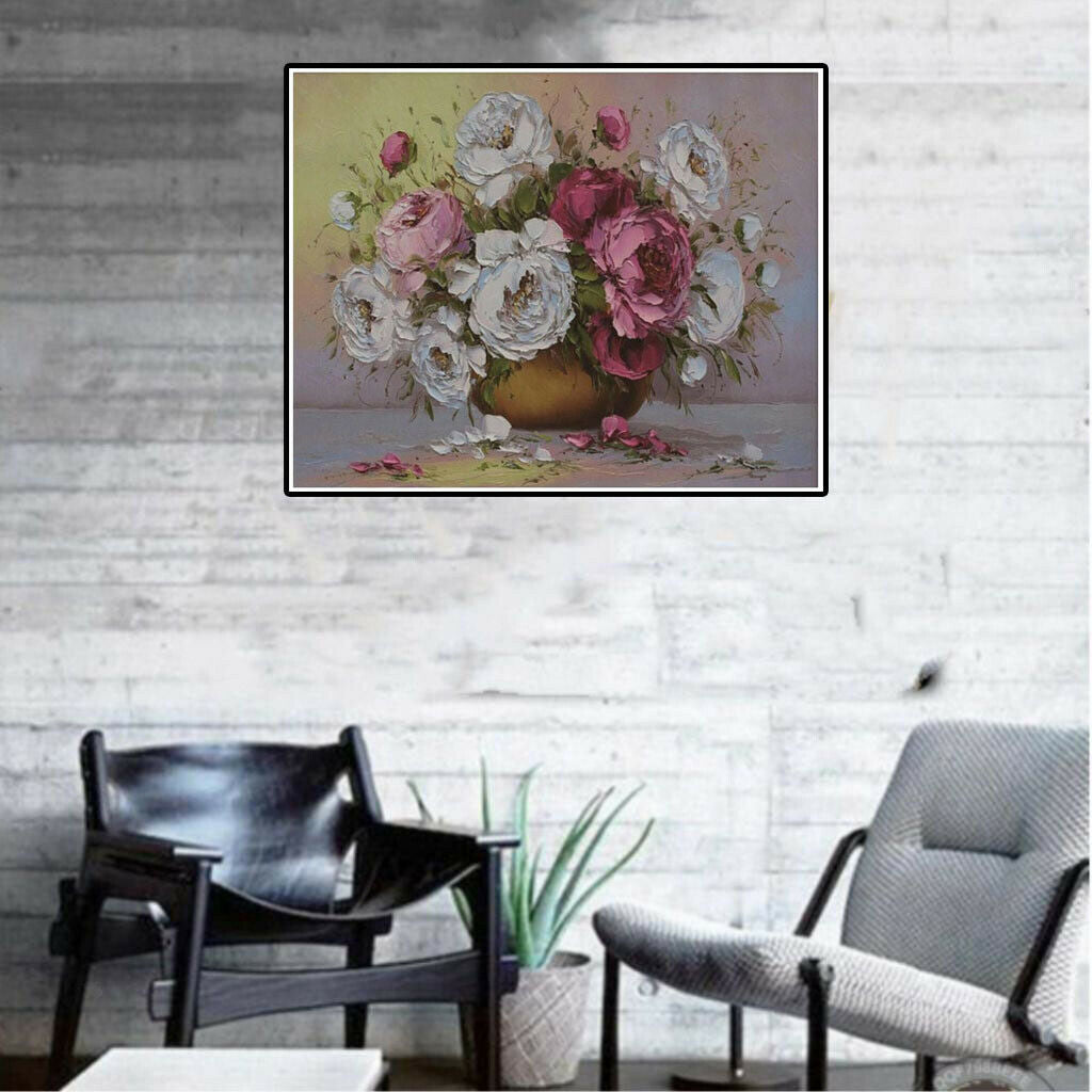 DIY Diamond Painting Kit Flowers Rhinestone Paint By Number