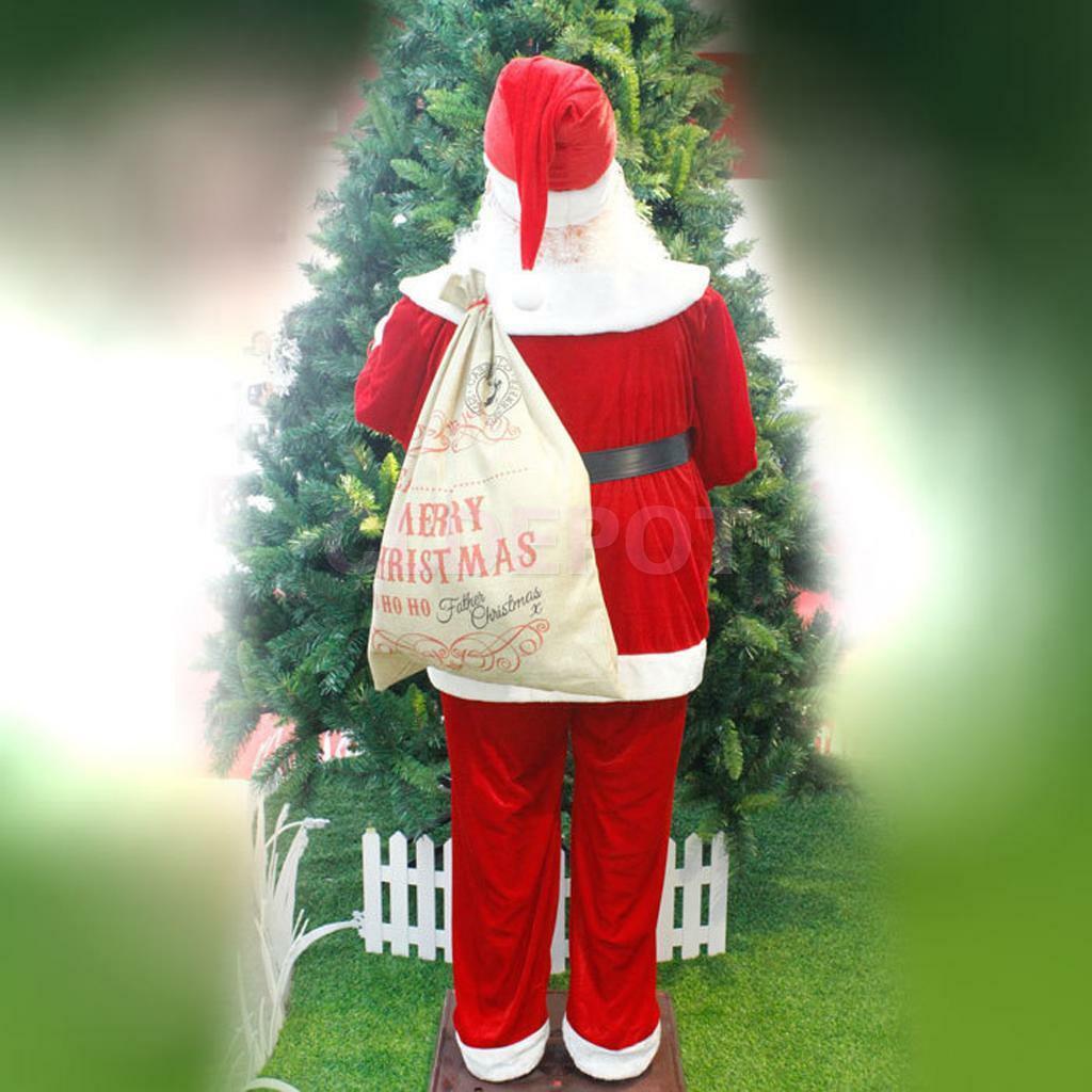 Santa Claus Sack Bag Merry Christmas Bag Gift Stocking Family Kids Gift Bag
