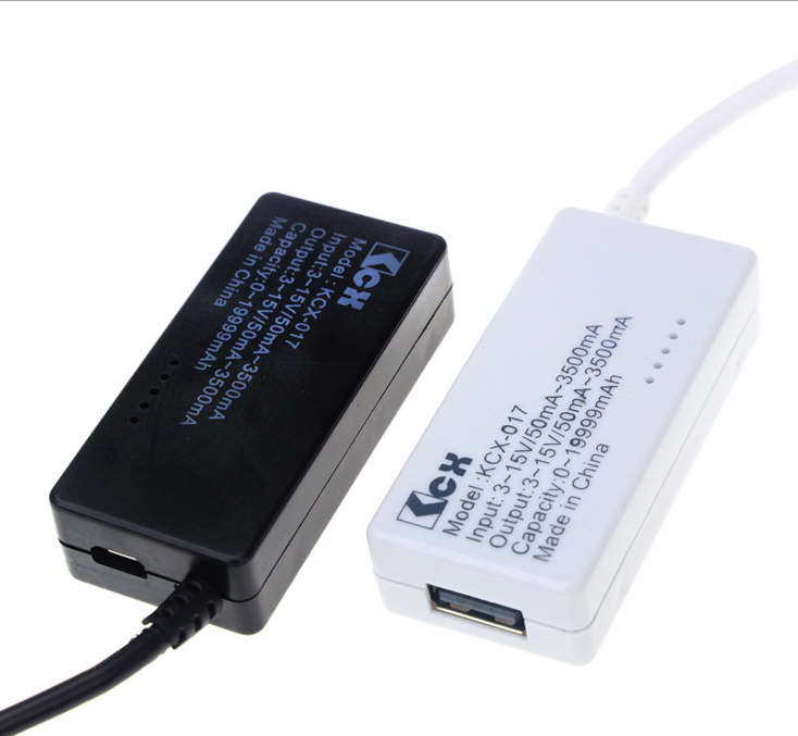 USB Tester Current Voltmeter Detector White Tail LCD Monitor Monitors