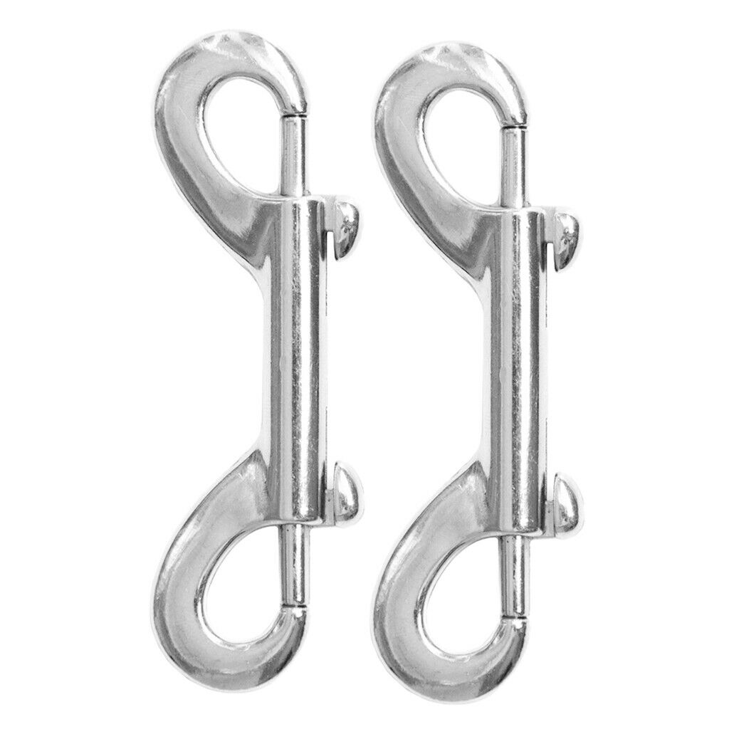 20 Pieces Double End Snap Hooks Clips Key Holder Carabiner for Keyring