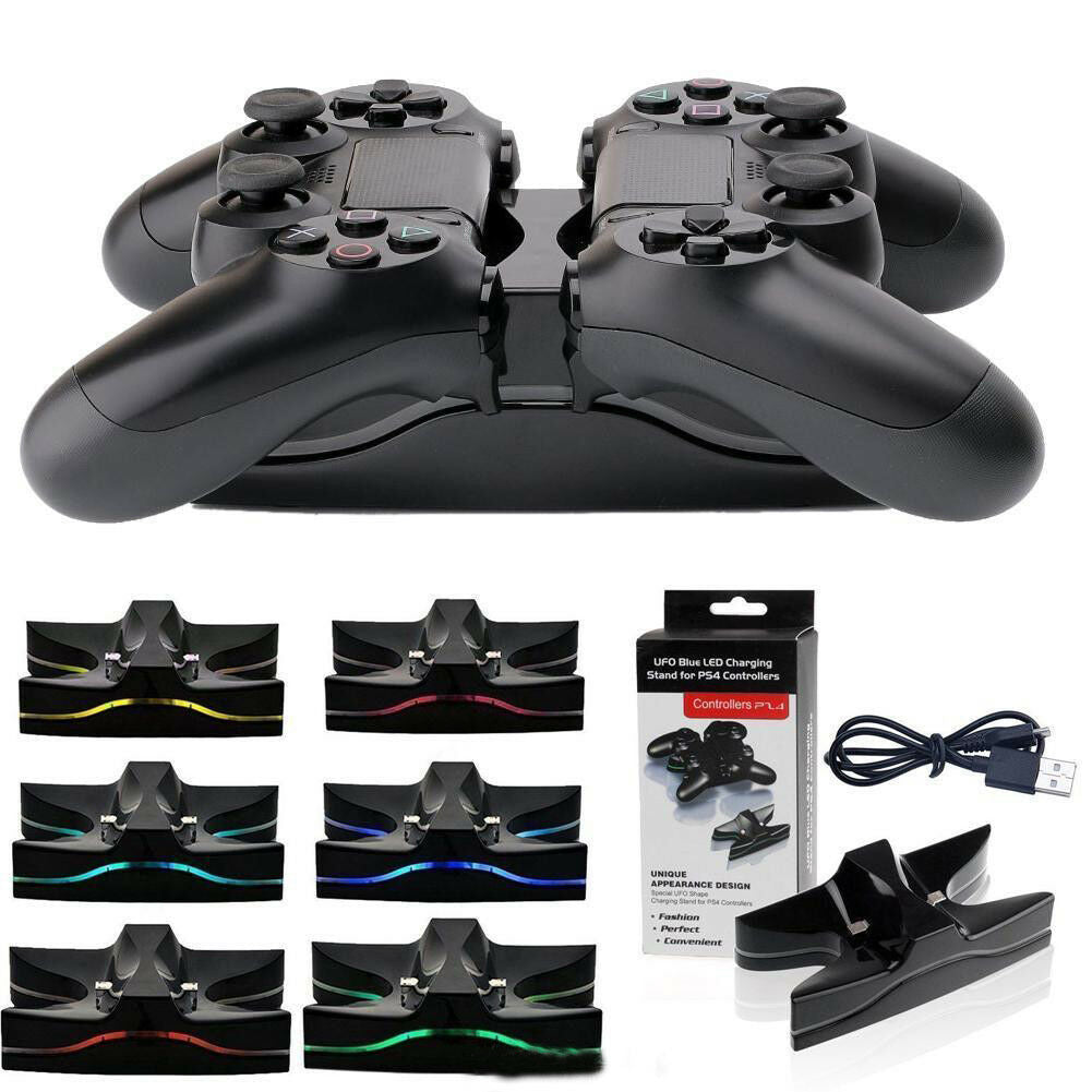Dual Controller USB Charger Dock Station Charging Stand For PS4 PlayStation4 NEW