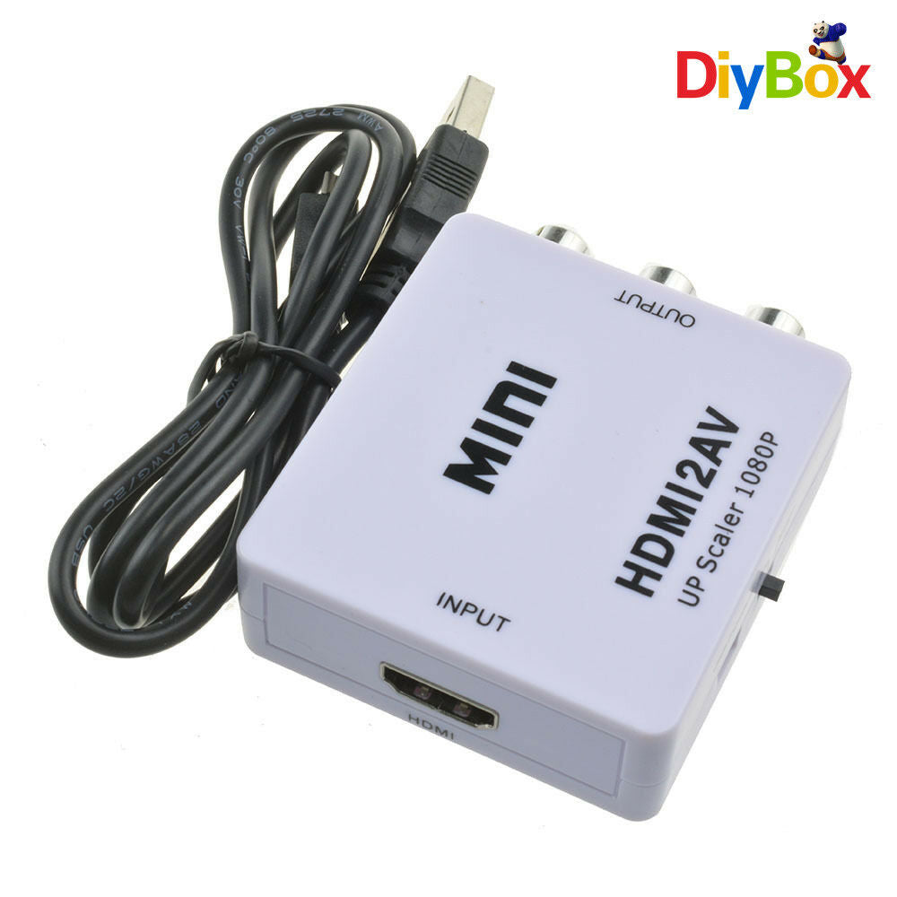 For HDTV Mini Composite 1080P HDMI to RCA Audio Video AV CVBS Adapter Converter