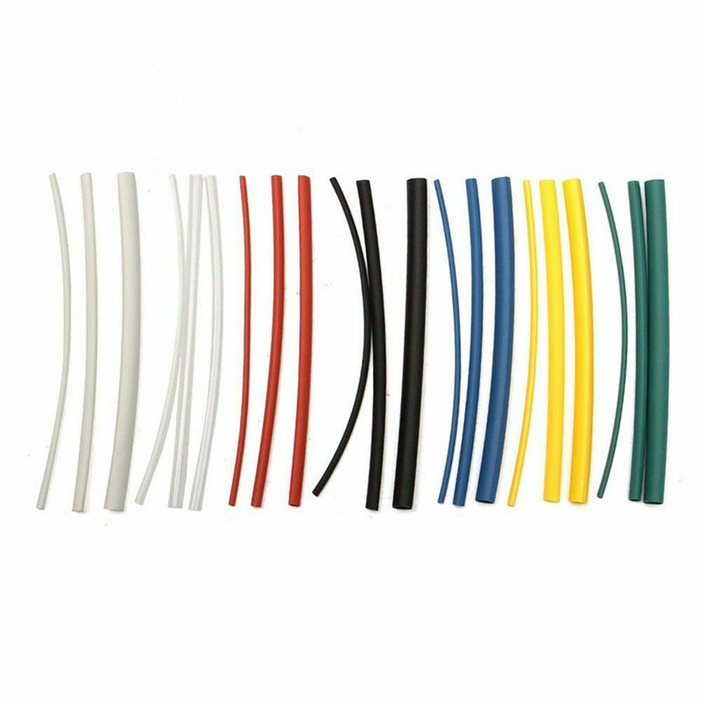 140pc 2:1 5Size Heat Shrink Tube Tubing Sleeve Sleeving 7 Color Wire Kit