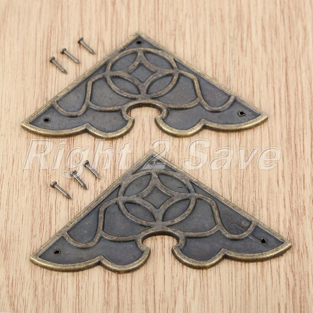 2x Jewelry Box Gift Case Scrapbook Album Menu Folder Corner Decorative Protector