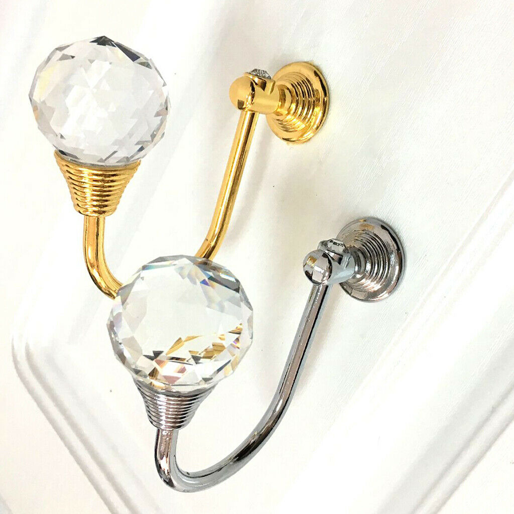 2 Pieces Curtain Tie Back Wall Hooks Holder Towel Hanger Home Decoration