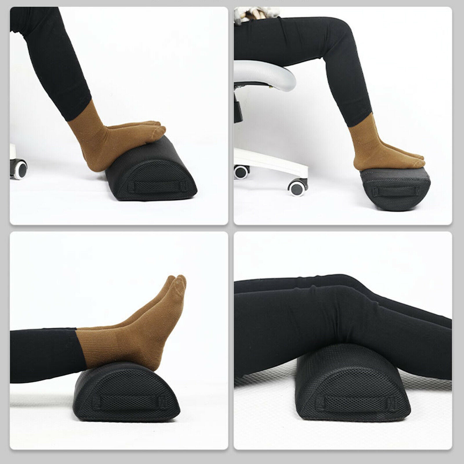 Foot Rest Under Desk Footrest Pillow Airplane Car Travel Cushion Stool