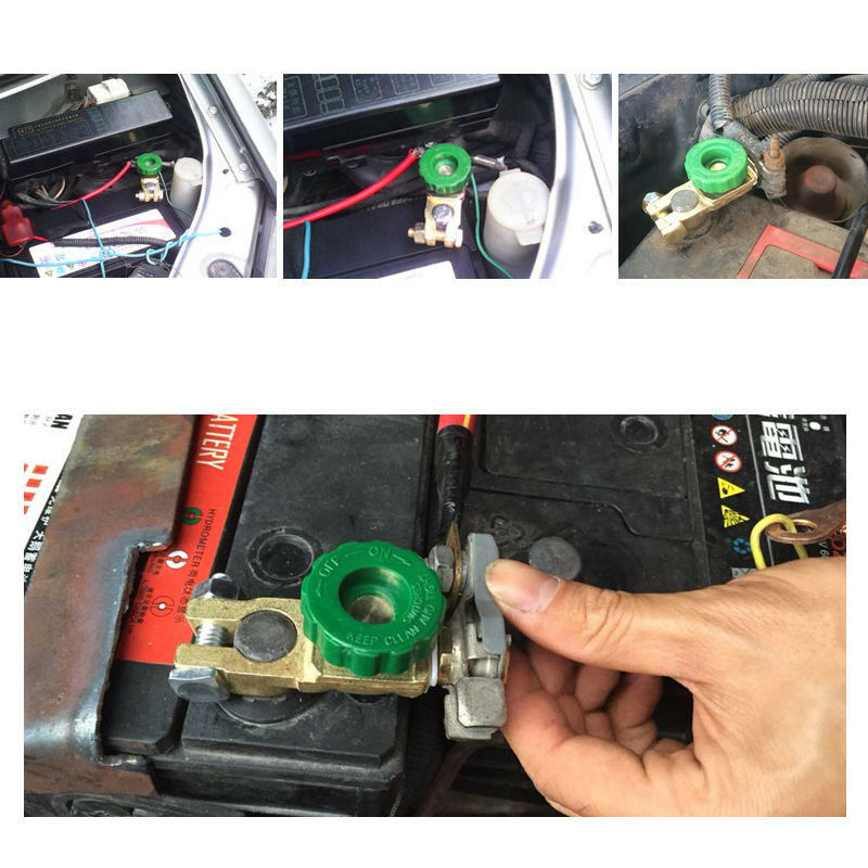 Car Battery Link Terminal Quick Cut-off Disconnect Master Kill Shut Switch Solid