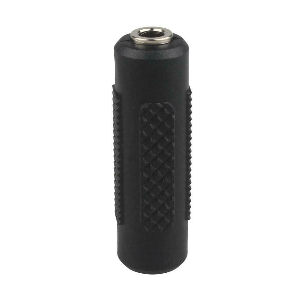 2PCS Black Color Microphone MIC / Audio Adapter 3.5mm Male to Female for Guitar