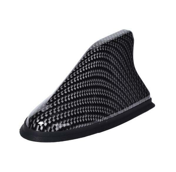 Universal Carbon Fiber Auto Car Roof Shark Fin AM/FM Radio Signal Aerial Antenna