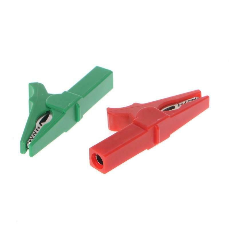 6 Pcs 6 Colors 55mm Crocodile Alligator Clip For 4mm Male Banana Plug Connector