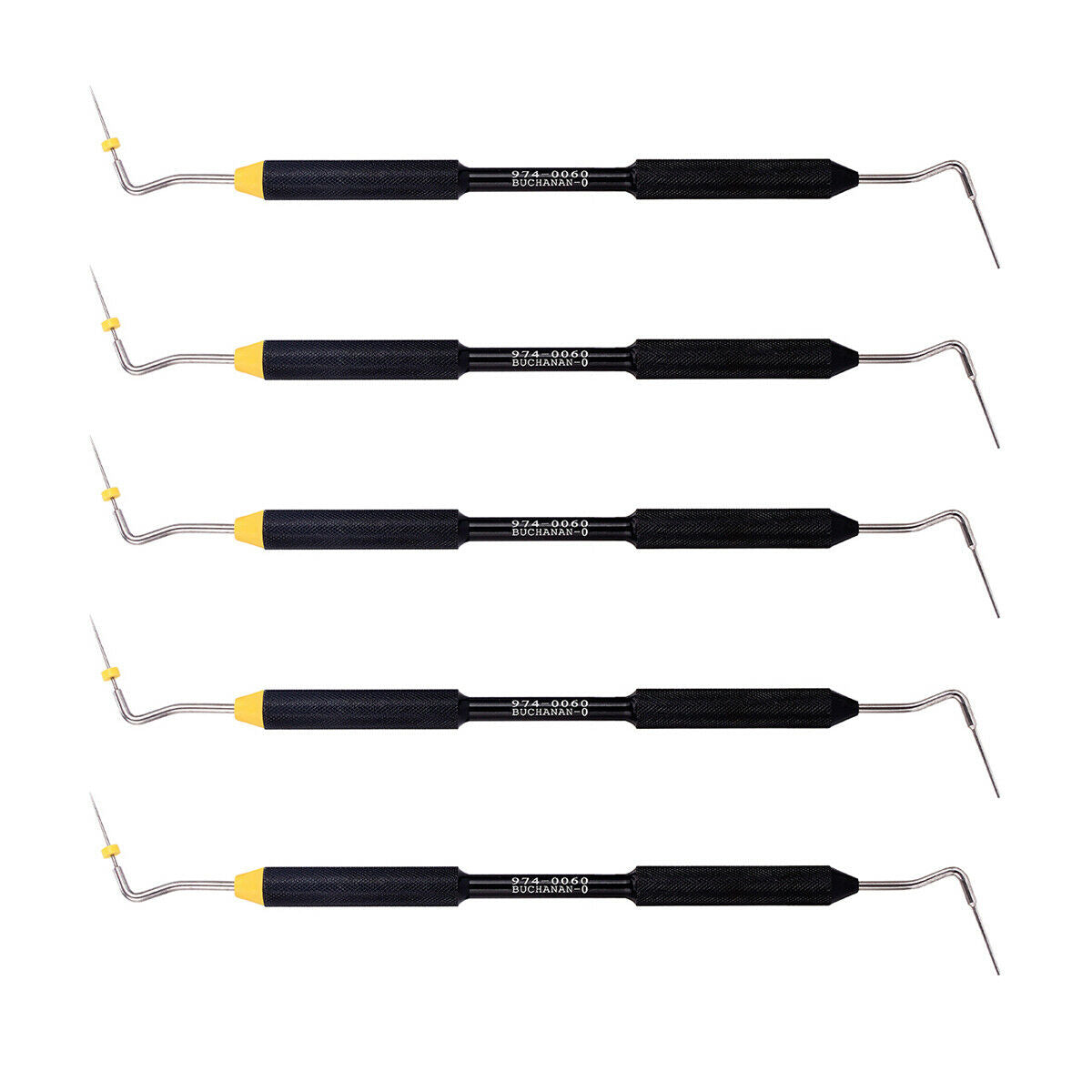 5PCS  Size #0 Dental Endo Buchanan Hand Plugger Fill Instrument Tip Yellow