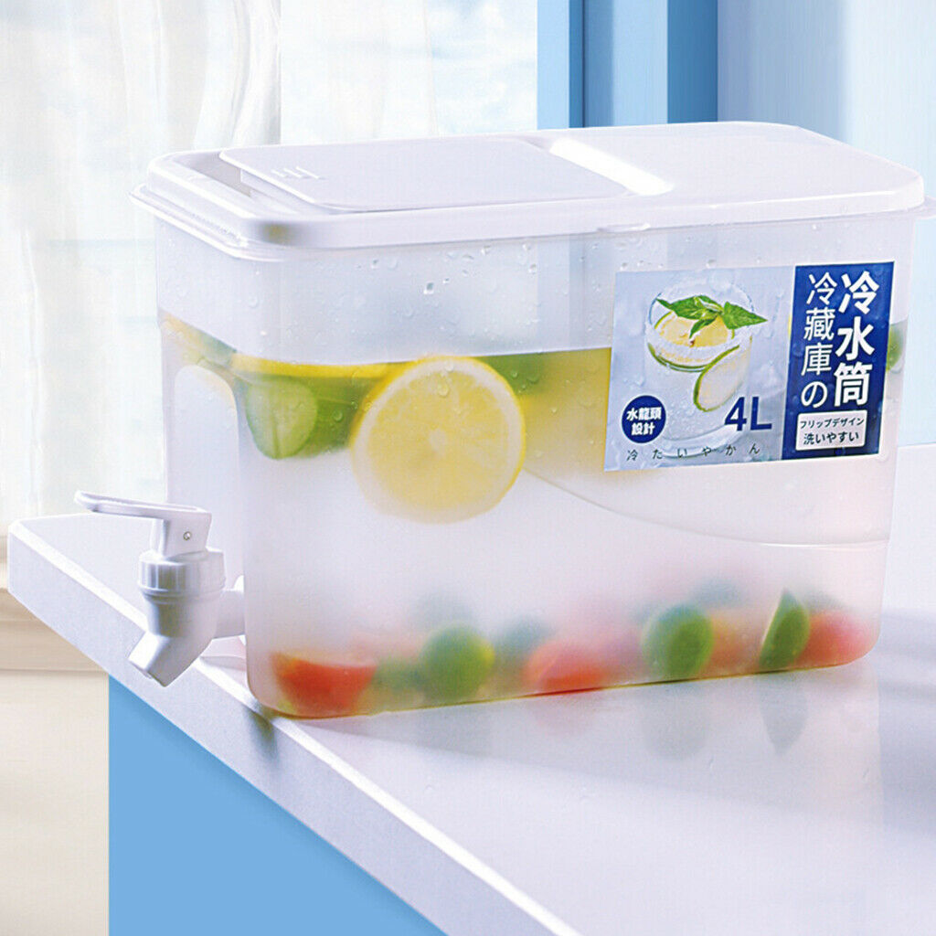 4L Water Jug for Hot Cold Lemonade Jar Ice Tea Cold Drink Pitcher