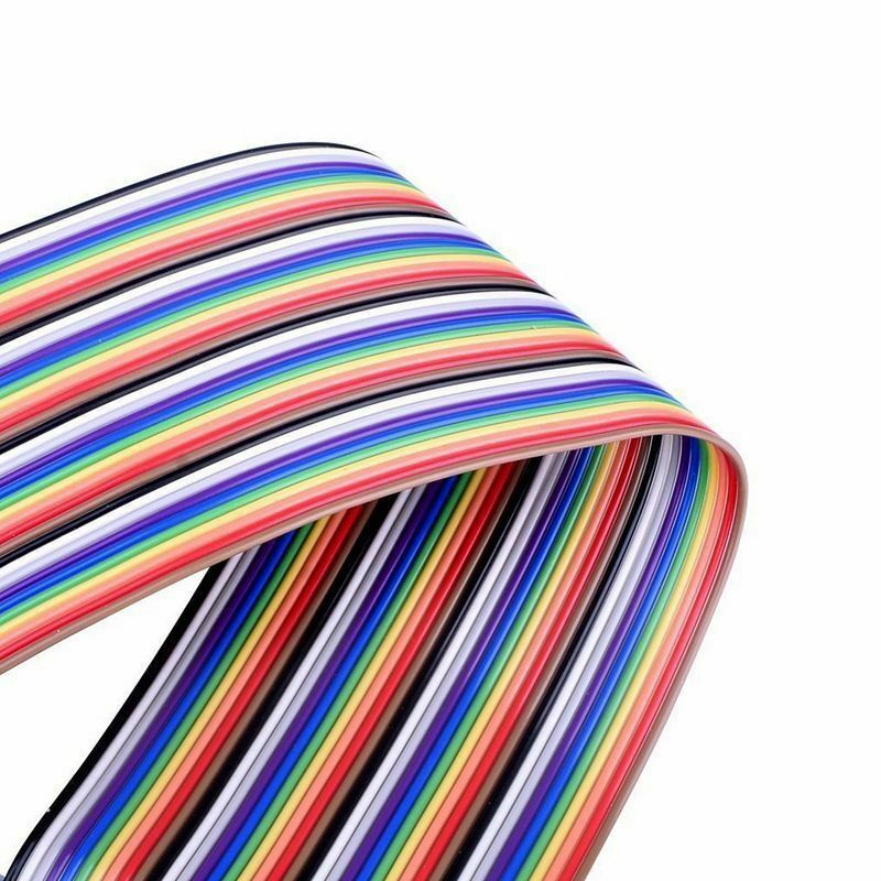 For RPi GPIO Breakout Expansion Board + 20cm FC40 40pin Flat Rainbow Ribbon CaT8