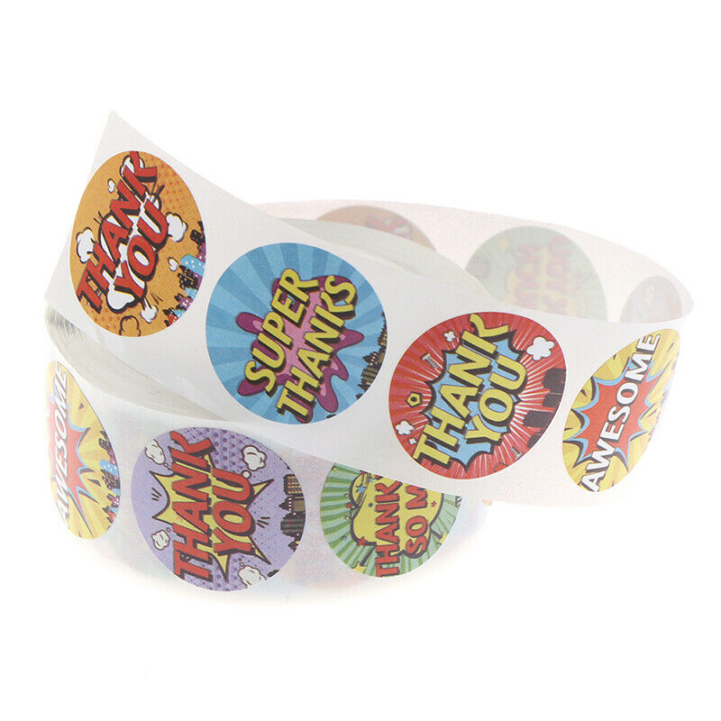 500Pcs/Roll Sealing Label Stickers Thank you Adhesive Stickers Decor Stic.l8