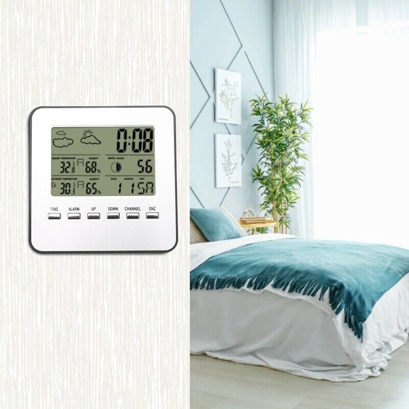 Upgraded Weather Station, Wireless Digital Indoor Outdoor Thermometer HygrometP1