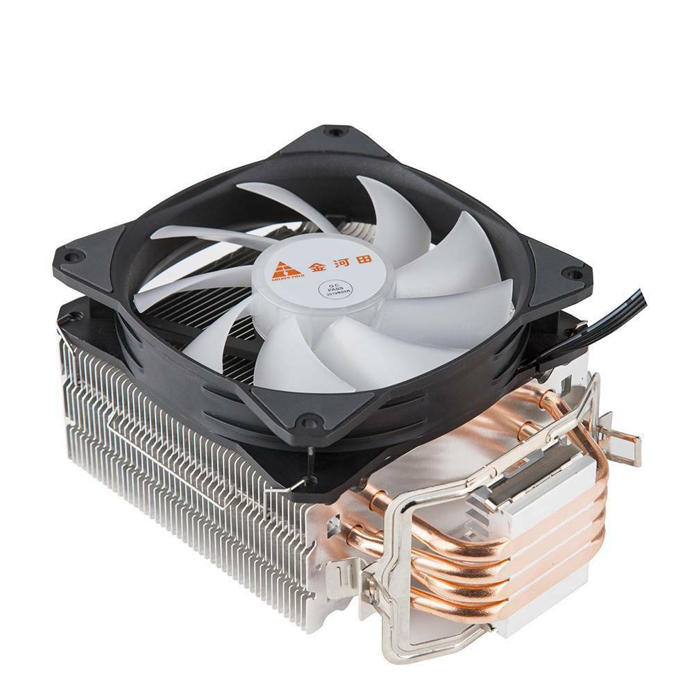 4 Heat Pipe LED Radiator CPU Cooler Heatsink For Intel Socket LGA 115X/775/AMD!