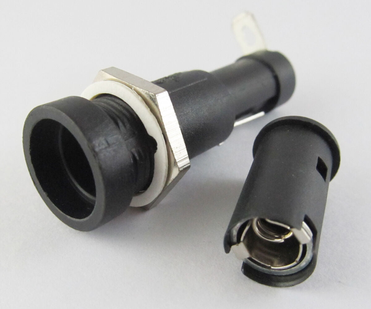 10pcs Black Fuse Holder R3-9 10A 250V Fuse Holder for 6x30mm Fuse Screw Type
