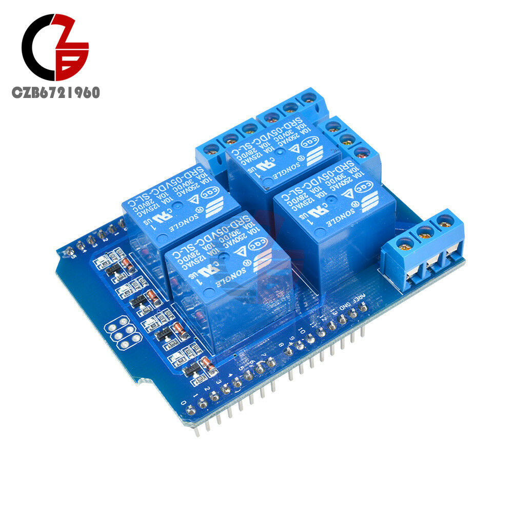 5V 4 Channel Relay Module Shield Terminal Expended Board 4CH for Arduino UNO R3