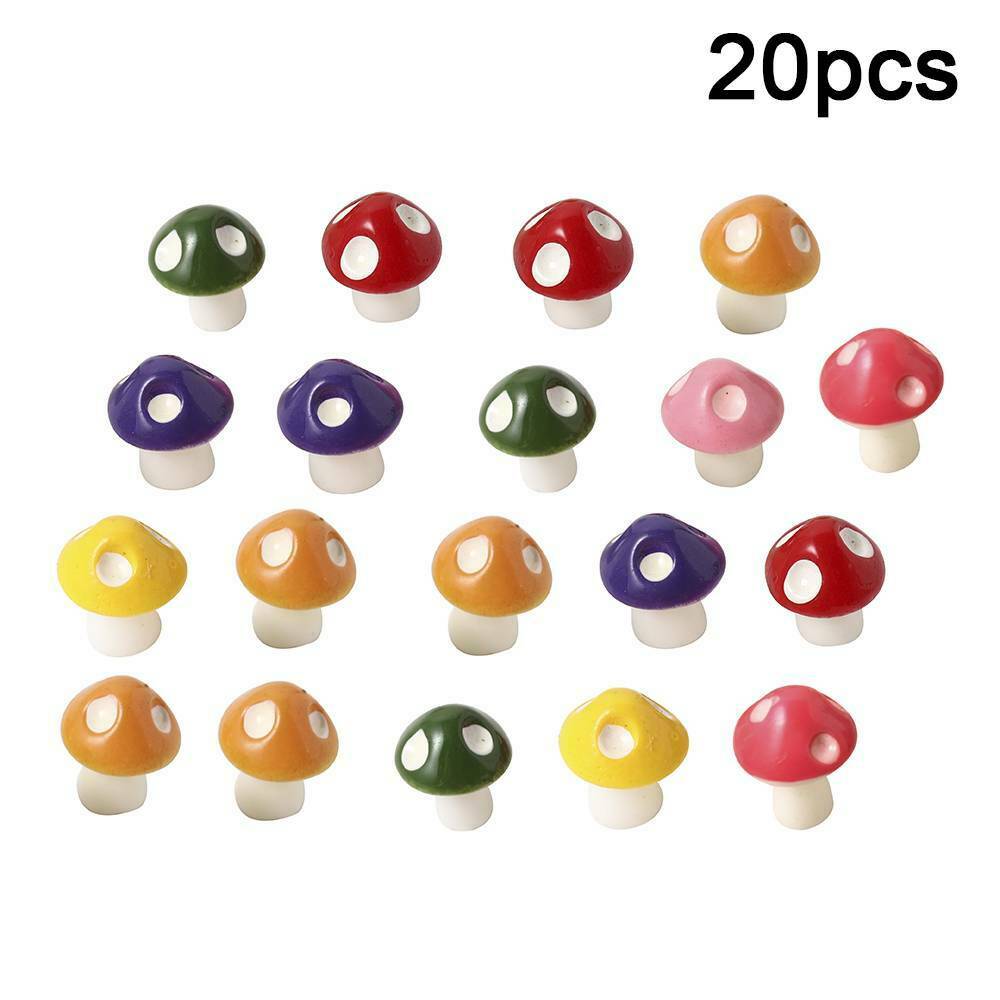 Lots 20x Ornament Plant Pots Mini Mushroom Fairy Garden Decoration Accessories