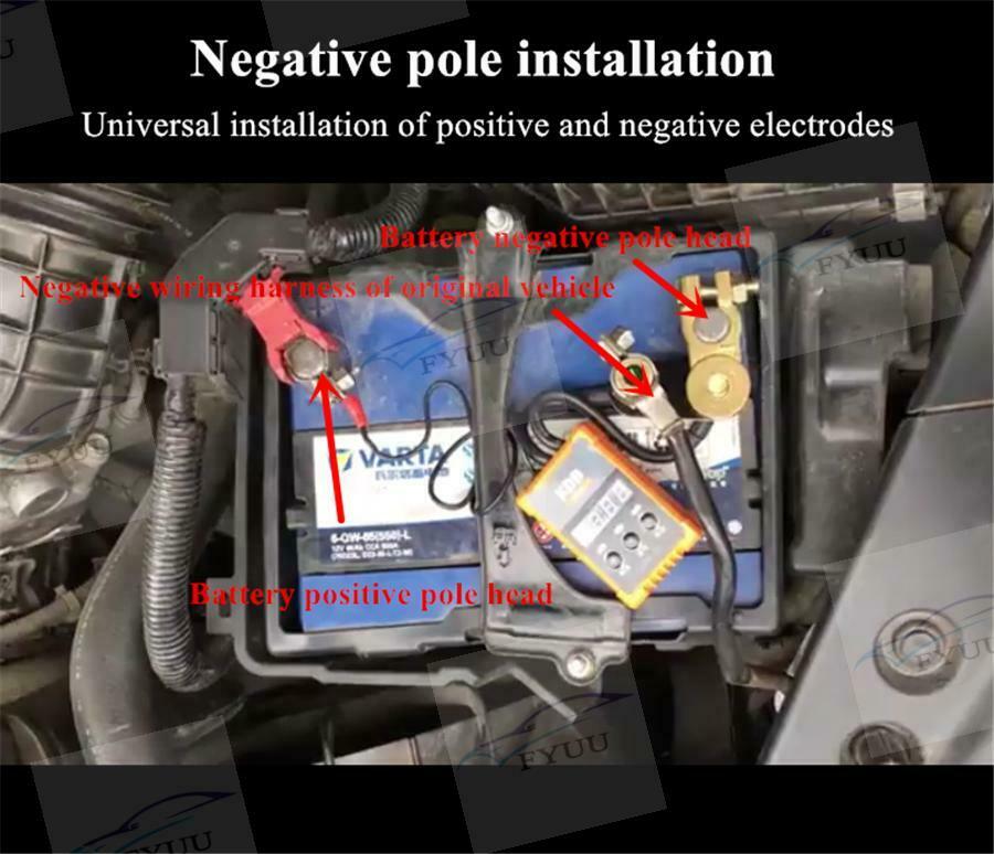 Wireless Remote Control Automatic Control Car Battery Disconnect Switches Kit
