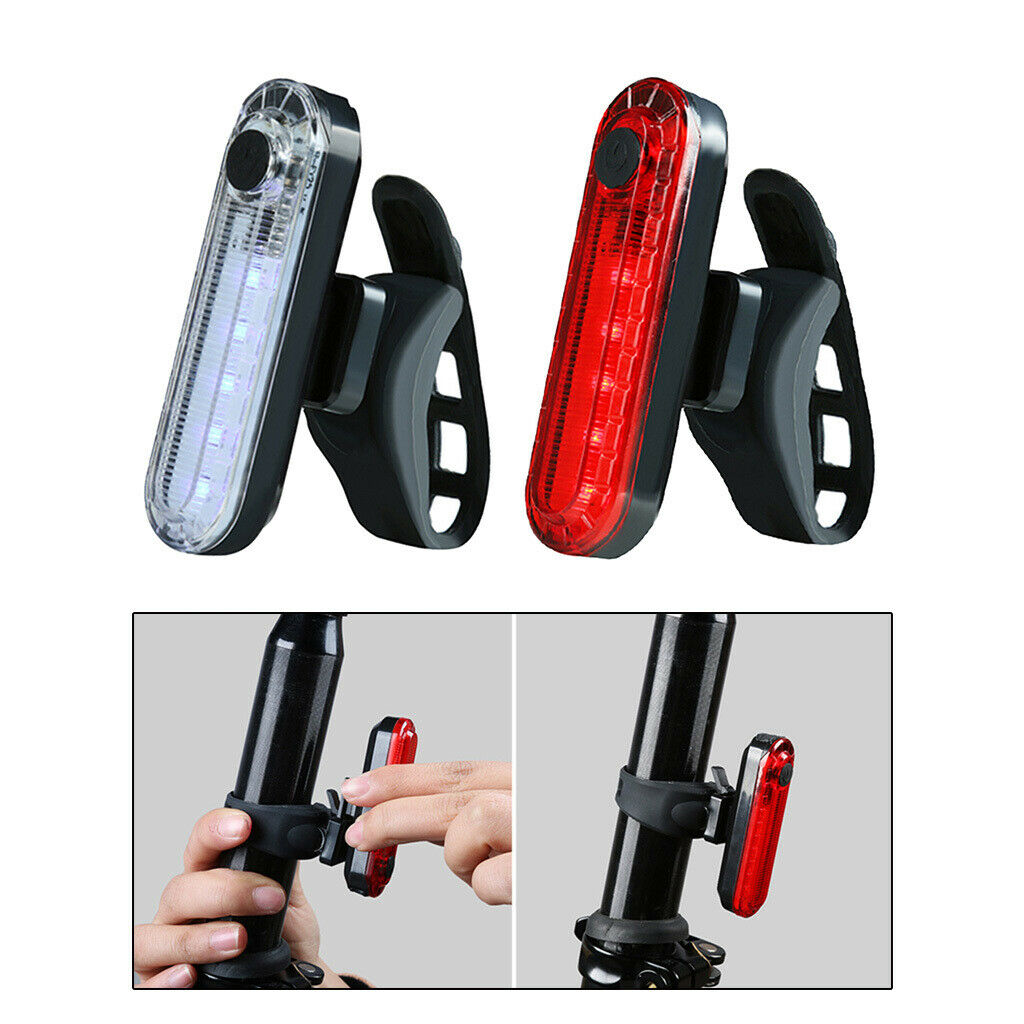2X Rear Bike Tail Light, Powerful Bicycle Front Headlight ,Strong Led