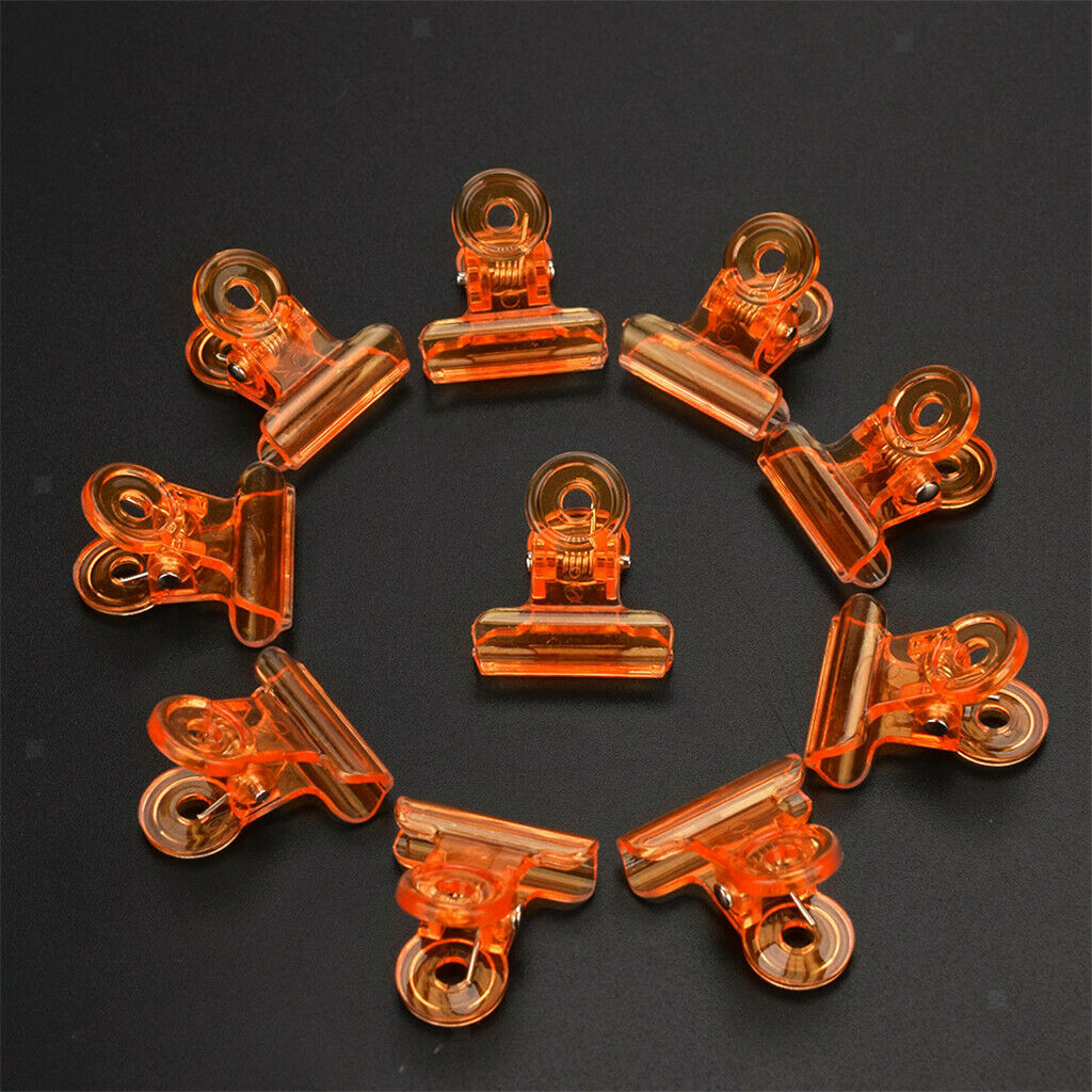 40pcs Pro Acrylic Nail Clip UV Gel Remover Wrap Tool Reusable Multicolor