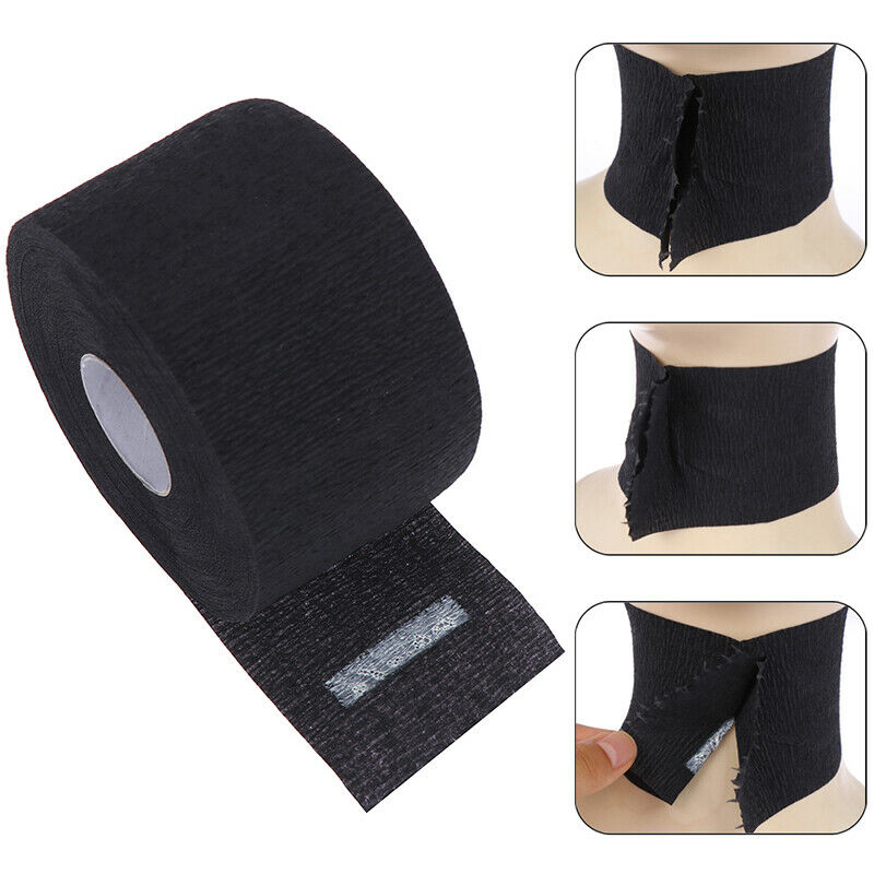 1X Neck Ruffle Roll Paper Disposable Muffler Paper Cutting Collar Covering To Kt